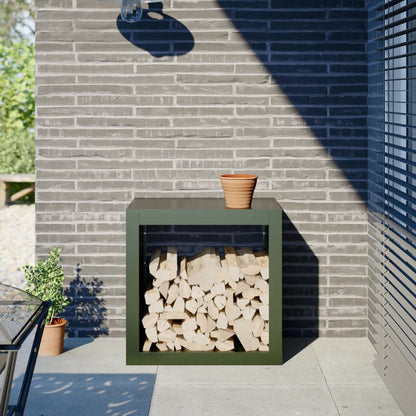 Stojan Na Palivové Dřevo Černý Ocel