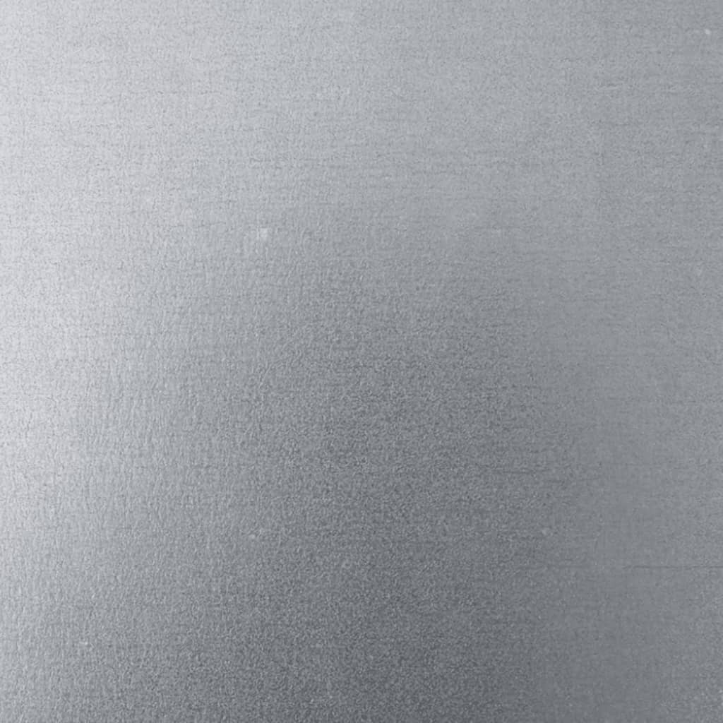 Zahradní Vyvýšený Záhon 100 X 100 X 18,5 Cm Nerezová Ocel / Šedý