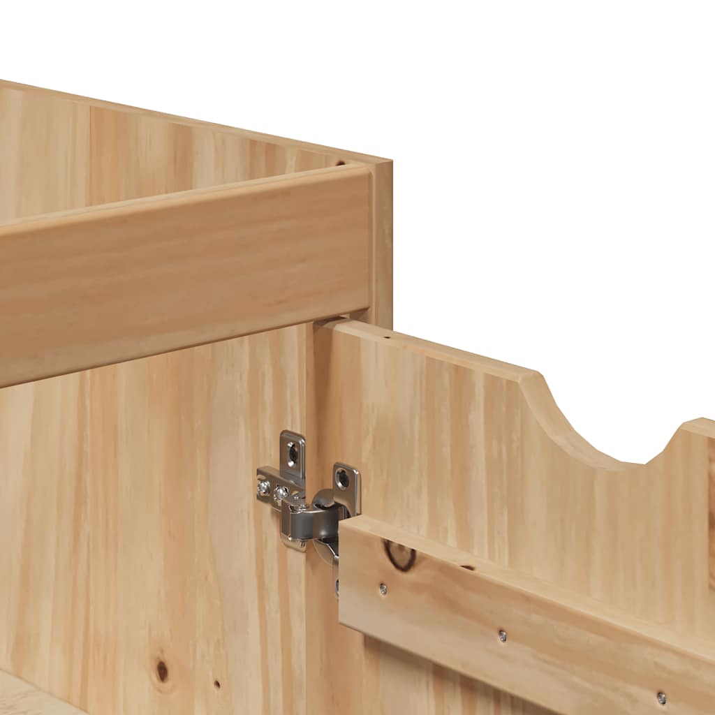 Koupelnová Skříňka Pod Umyvadlo Otta 59X40X80 Cm Masiv Borovice Taupe