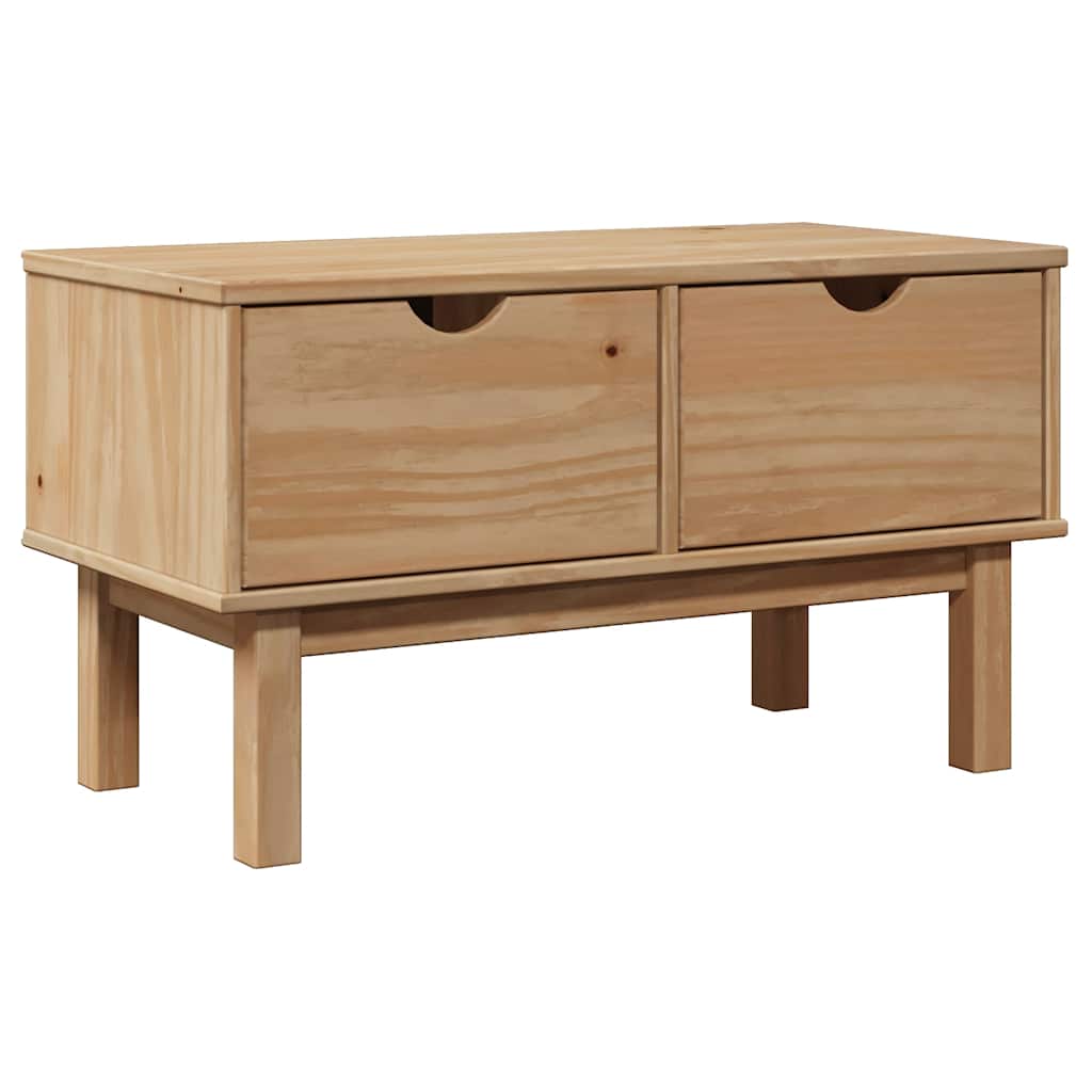 Lavice Do Předsíně Otta 80 X 40 X 45 Cm Masivní Borovice Taupe