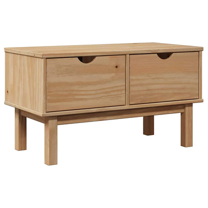 Lavice Do Předsíně Otta 80 X 40 X 45 Cm Masivní Borovice Taupe