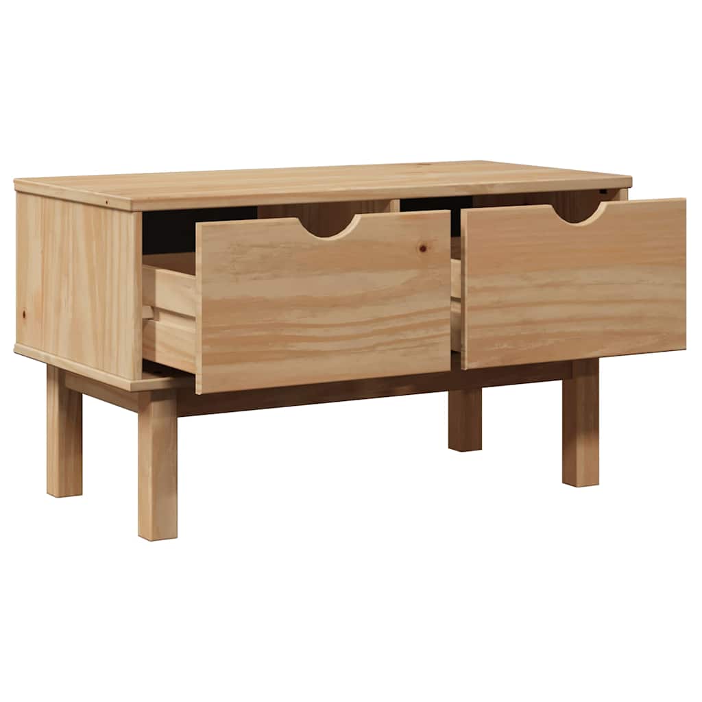 Lavice Do Předsíně Otta 80 X 40 X 45 Cm Masivní Borovice Taupe