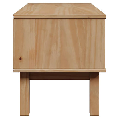 Lavice Do Předsíně Otta 80 X 40 X 45 Cm Masivní Borovice Taupe