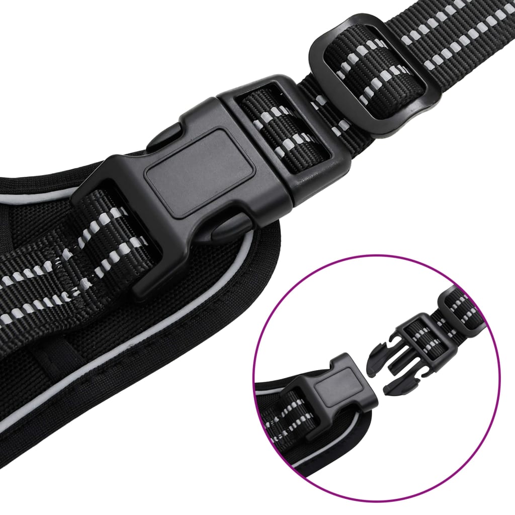 Potroj Pro Py Reflexními Popruhy Natavitelný Černý