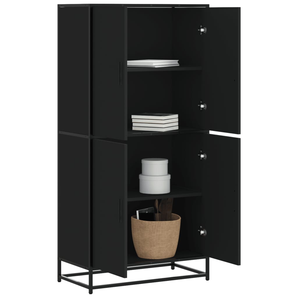 Skříň Highboard 68 X 35 X 139 Cm Kompozitní Dřevo