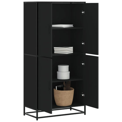 Skříň Highboard 68 X 35 X 139 Cm Kompozitní Dřevo