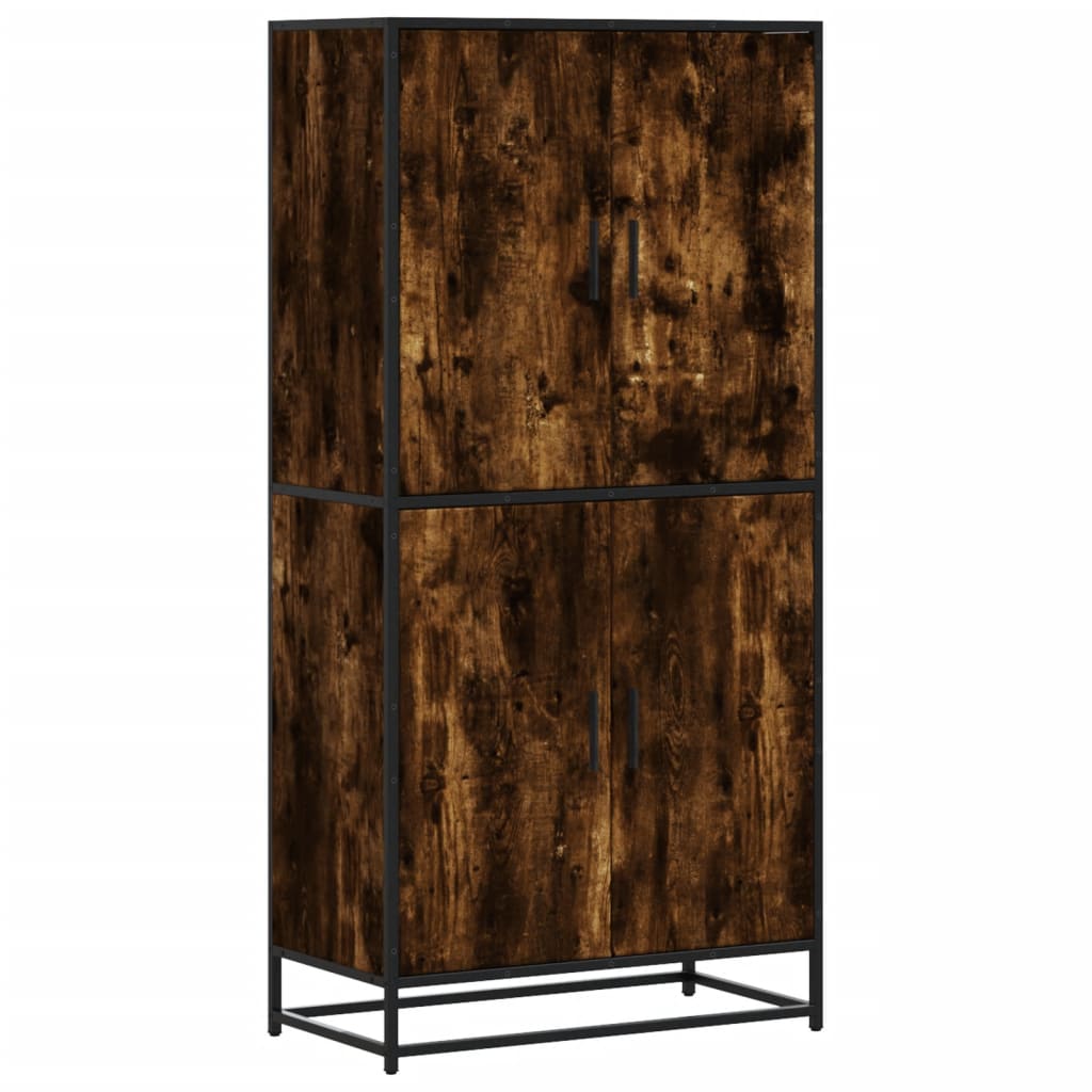 Skříň Highboard 68 X 35 X 139 Cm Kompozitní Dřevo
