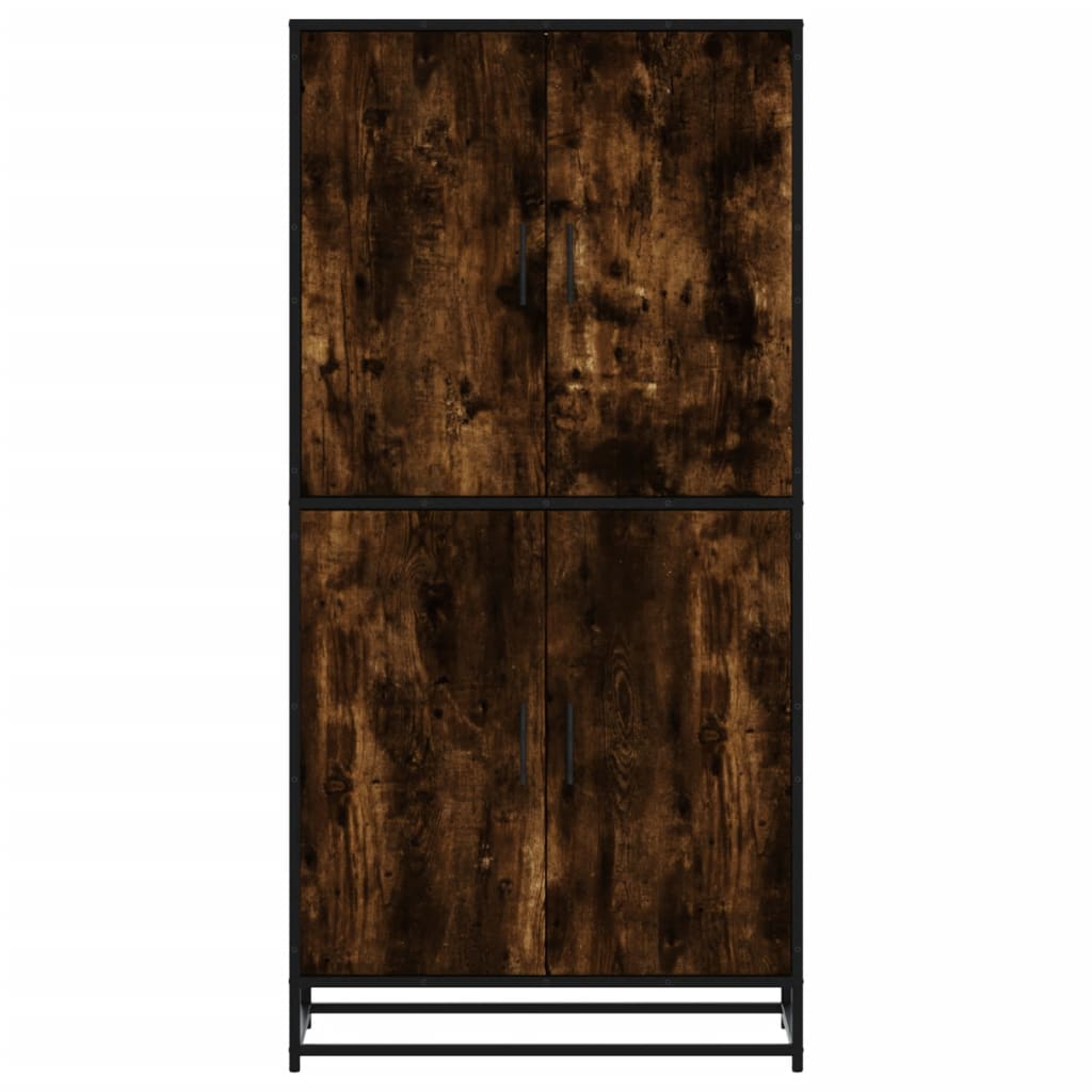 Skříň Highboard 68 X 35 X 139 Cm Kompozitní Dřevo