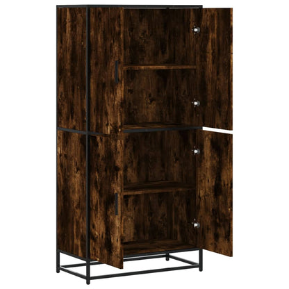 Skříň Highboard 68 X 35 X 139 Cm Kompozitní Dřevo