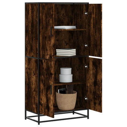 Skříň Highboard 68 X 35 X 139 Cm Kompozitní Dřevo