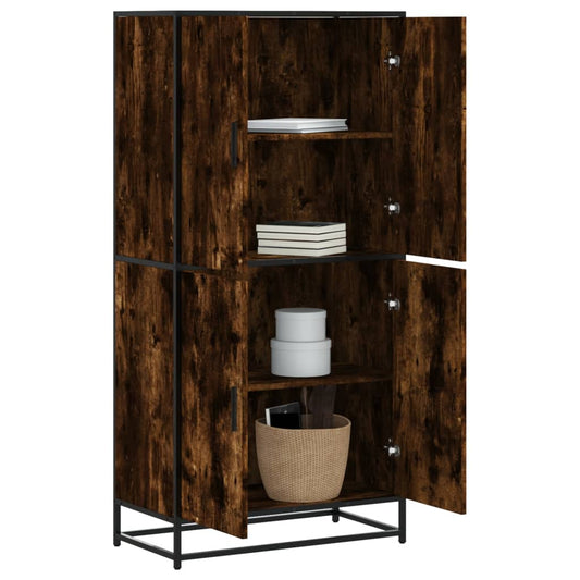 Skříň Highboard 68 X 35 X 139 Cm Kompozitní Dřevo