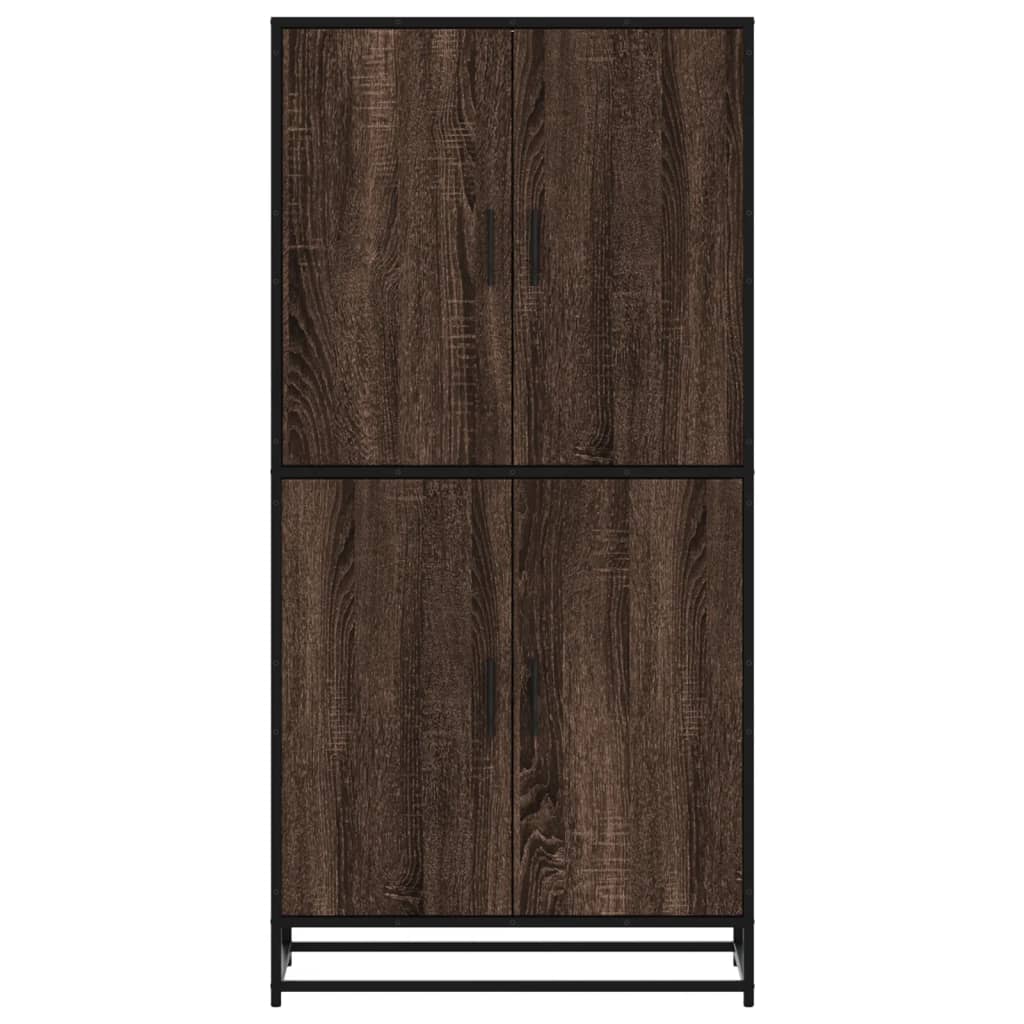 Skříň Highboard 68 X 35 X 139 Cm Kompozitní Dřevo