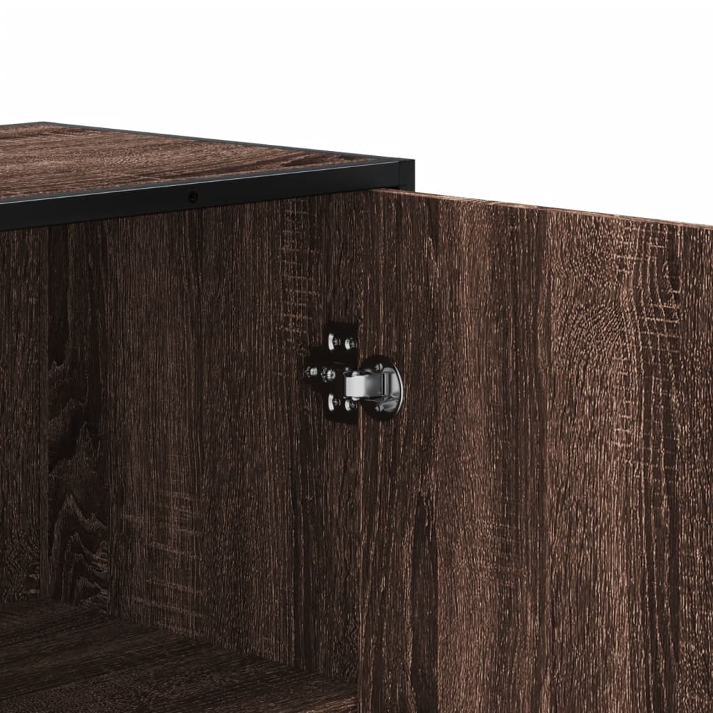 Skříň Highboard 68 X 35 X 139 Cm Kompozitní Dřevo