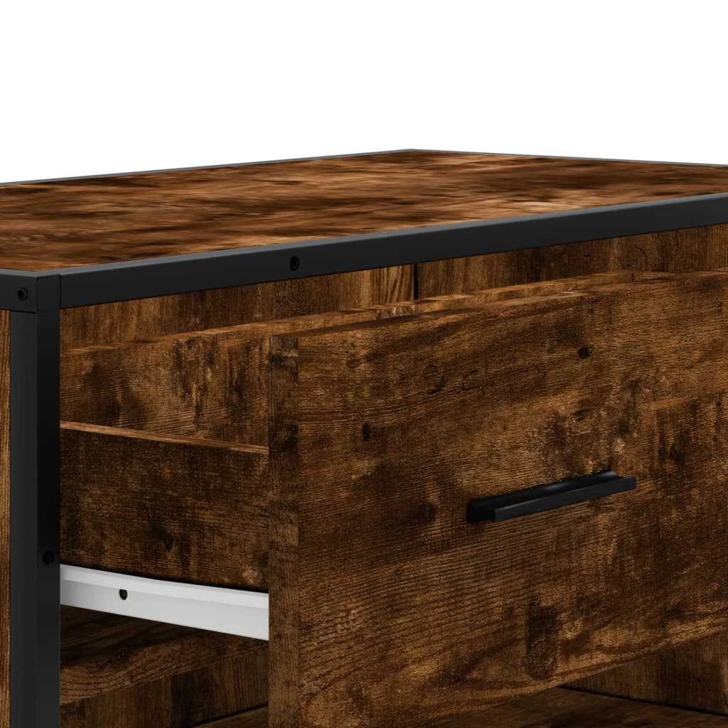 Botník 75 X 38 X 97,5 Cm Kompozitní Dřevo A Kov