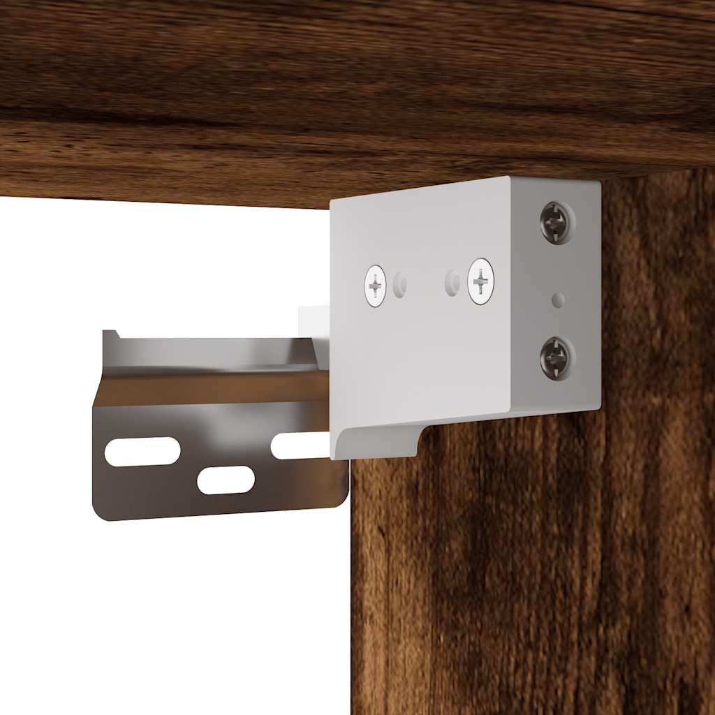 3Dílný Set Koupelnového Nábytku Kouřový Dub Kompozitní Dřevo