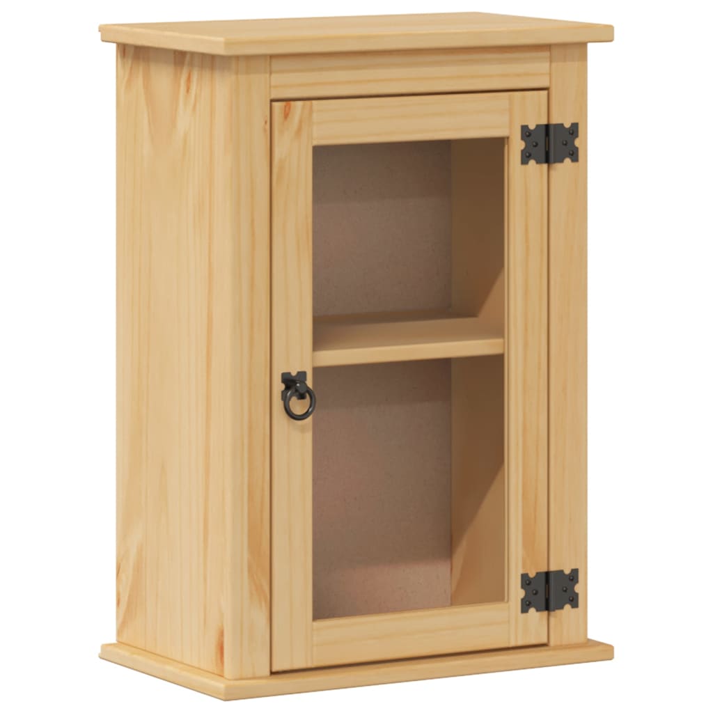 Koupelnová Nástěnná Skříňka Corona 45X27X64,5 Cm Masiv Borovice