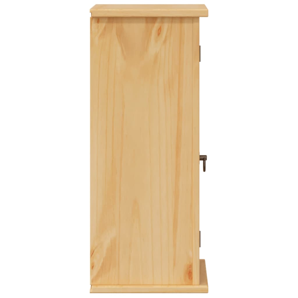Koupelnová Nástěnná Skříňka Corona 45X27X64,5 Cm Masiv Borovice