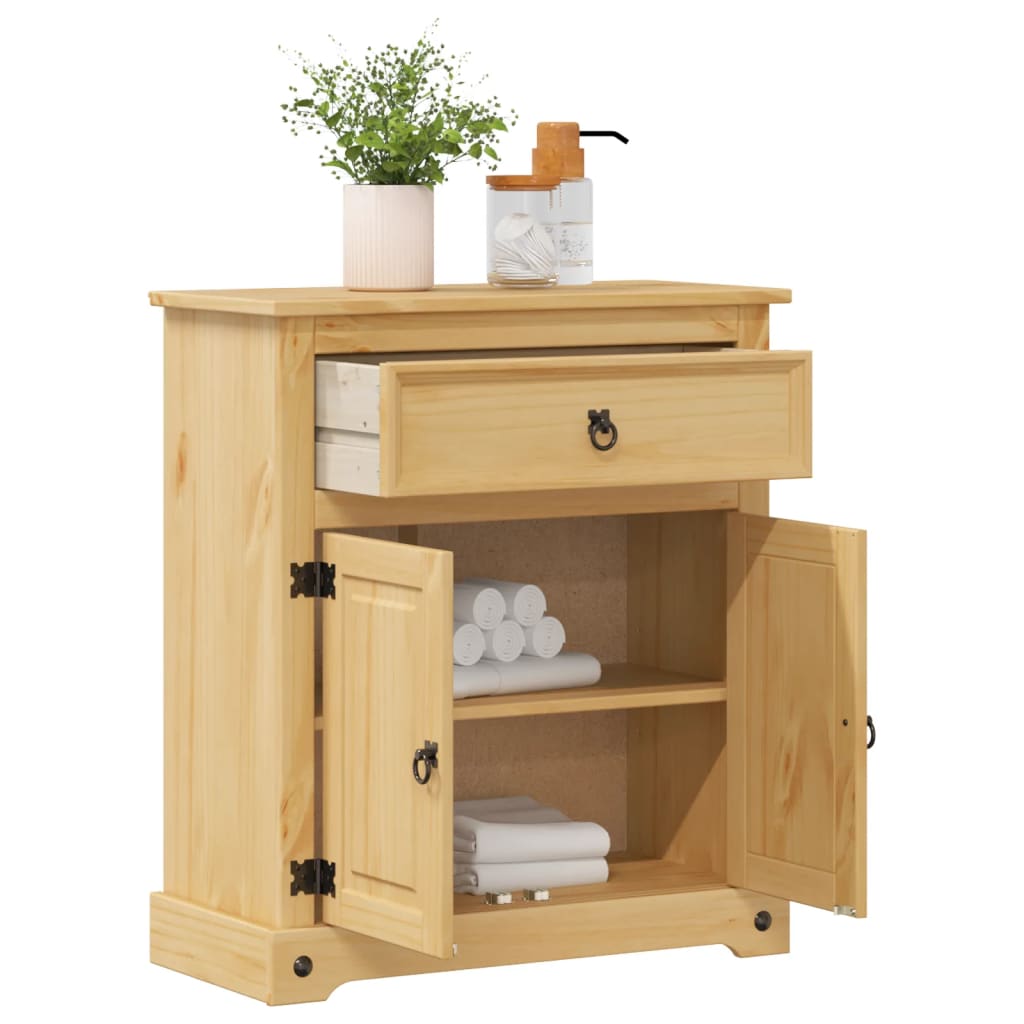 Koupelnová Skříňka Corona 70 X 33 X 80 Cm Masivní Borové Dřevo Dub Sonoma