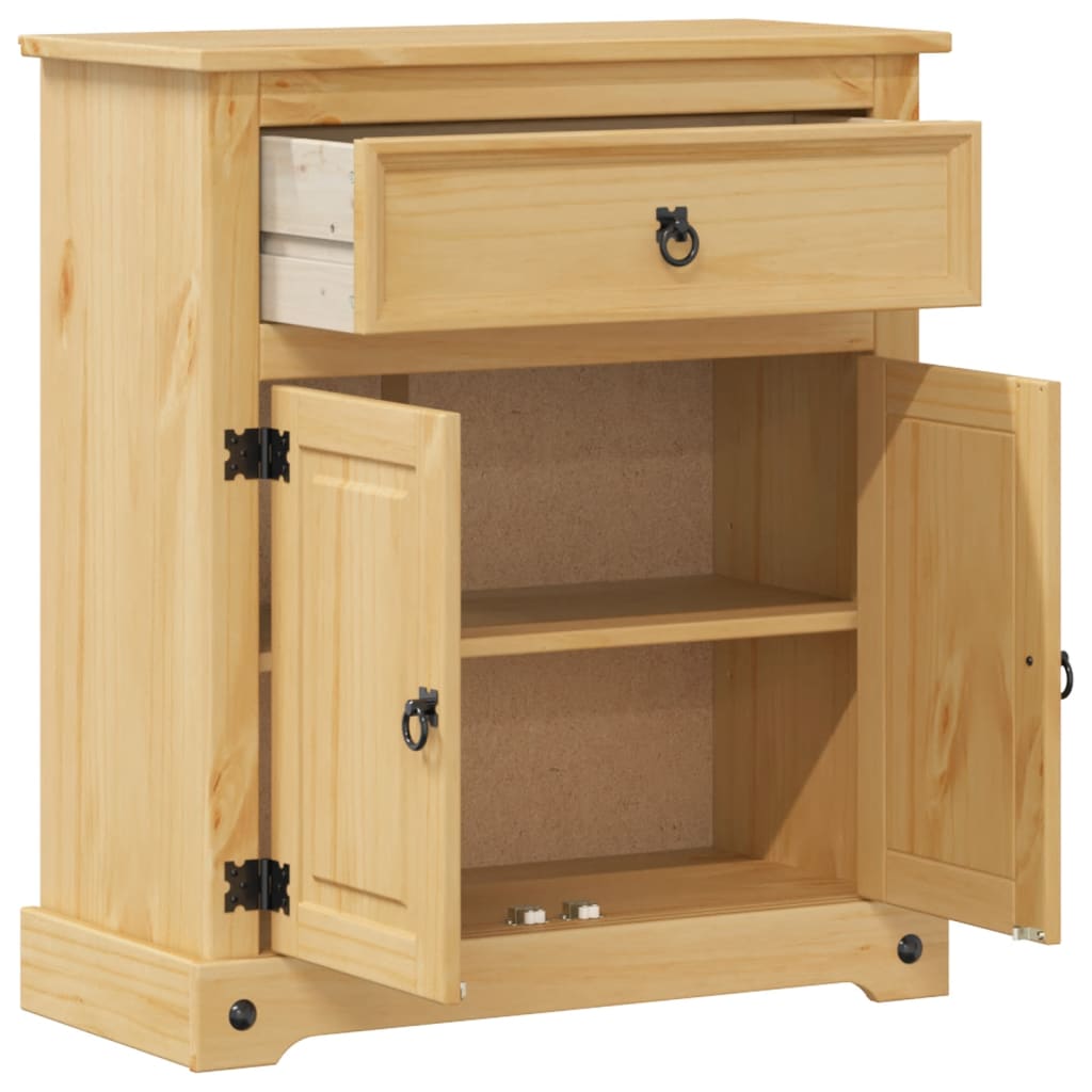 Koupelnová Skříňka Corona 70 X 33 X 80 Cm Masivní Borové Dřevo Dub Sonoma
