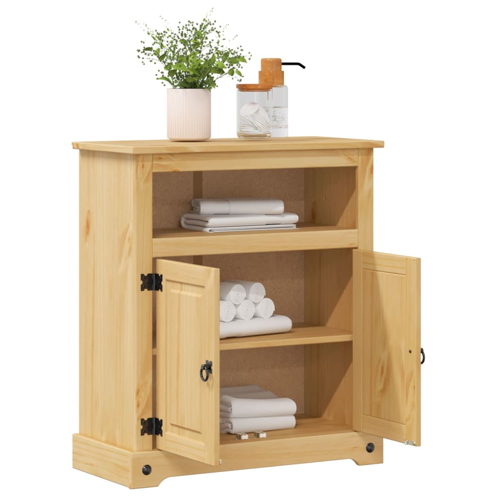 Koupelnová Skříňka Corona 70 X 33 X 80 Cm Masivní Borové Dřevo Dub Sonoma