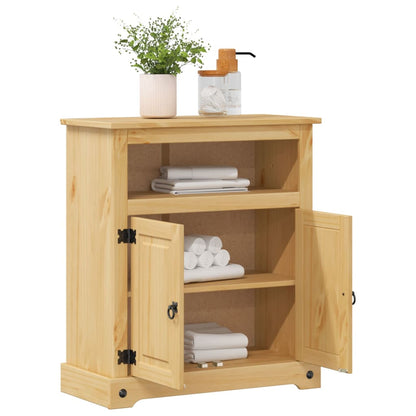 Koupelnová Skříňka Corona 70 X 33 X 80 Cm Masivní Borové Dřevo Dub Sonoma