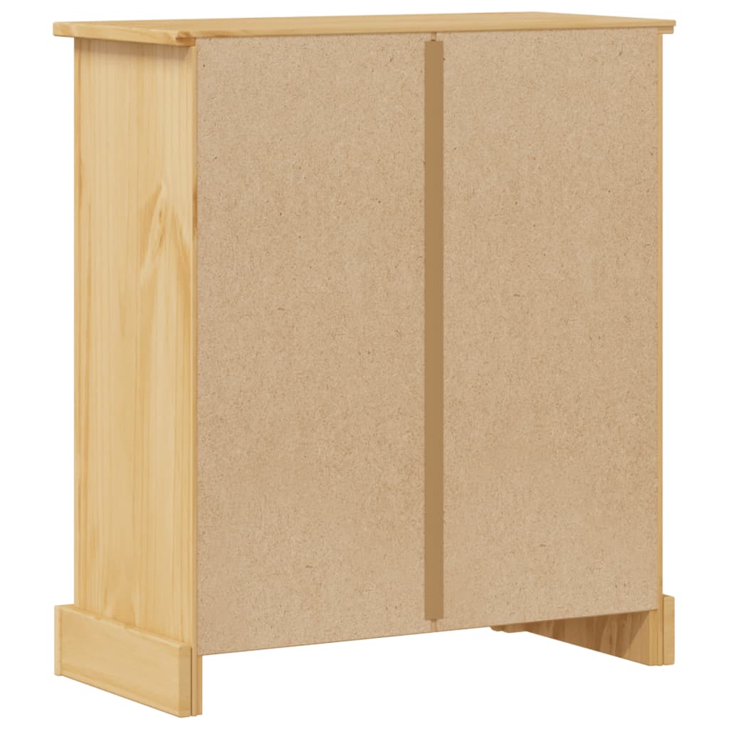 Koupelnová Skříňka Corona 70 X 33 X 80 Cm Masivní Borové Dřevo Dub Sonoma