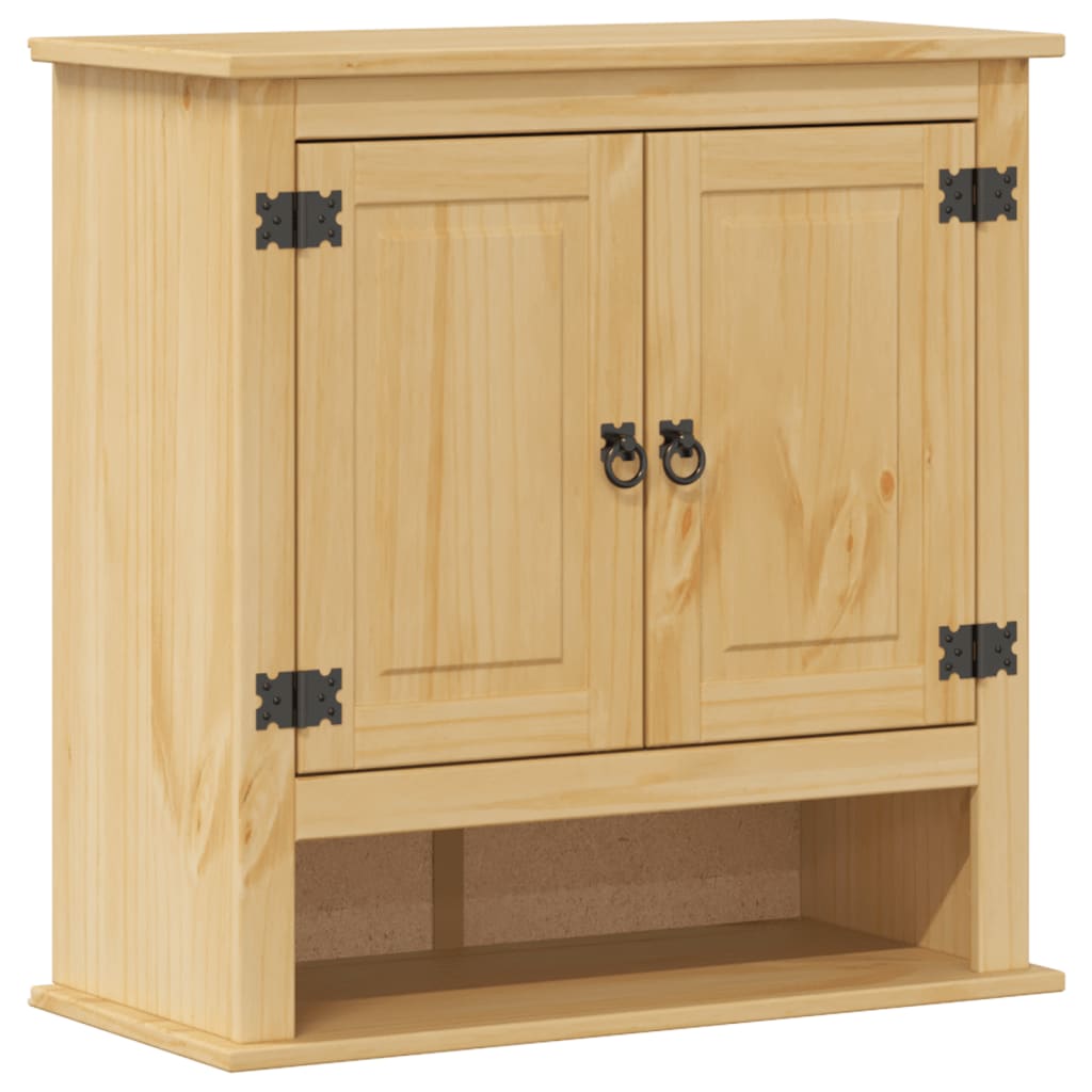 Koupelnová Nástěnná Skříňka Corona 70X33X71,5 Cm Masiv Borovice Dub Sonoma