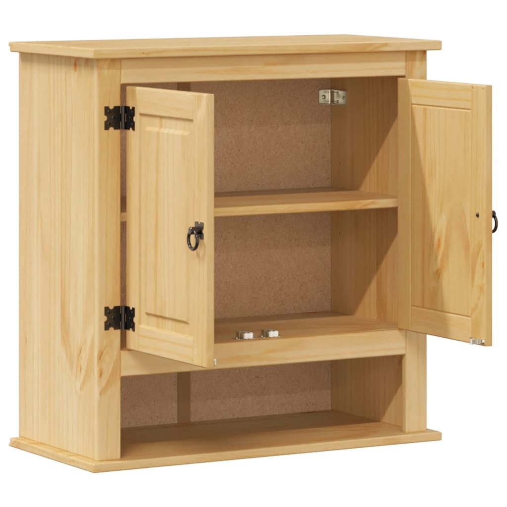 Koupelnová Nástěnná Skříňka Corona 70X33X71,5 Cm Masiv Borovice Dub Sonoma
