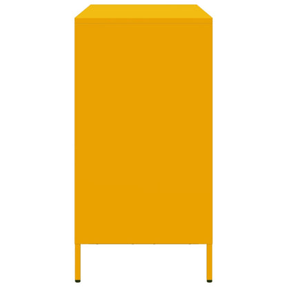 Příborník Žlutý 101,5 X 39 X 73,5 Cm Ocel Válcovaná Za Studena