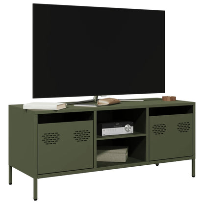 Tv Skříňka Hořčicově Žlutá 101,5 X 39 X 43,5 Cm Ocel