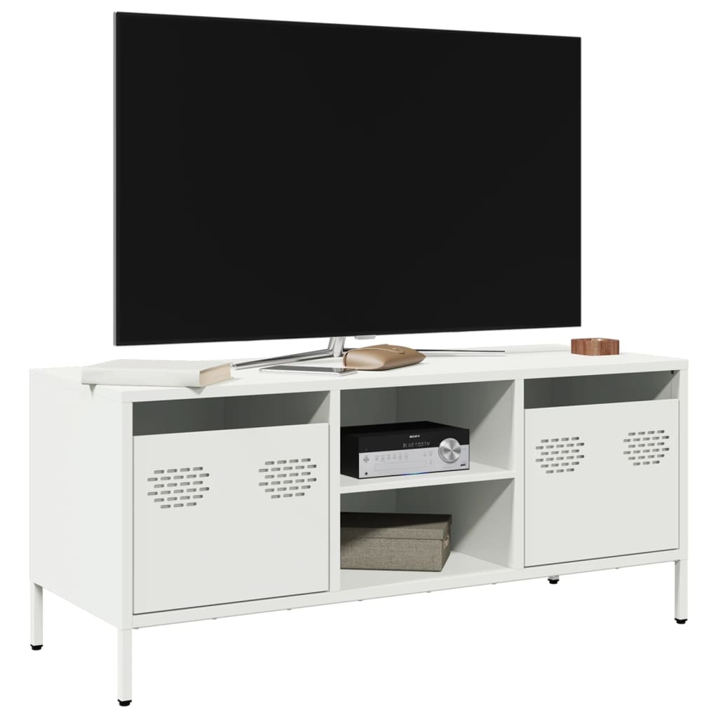 Tv Skříňka Hořčicově Žlutá 101,5 X 39 X 43,5 Cm Ocel
