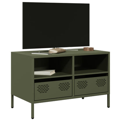 Tv Skříňka Černá 68 X 39 X 43,5 Cm Ocel Válcovaná Za Studena