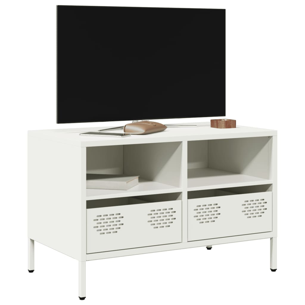 Tv Skříňka Černá 68 X 39 X 43,5 Cm Ocel Válcovaná Za Studena