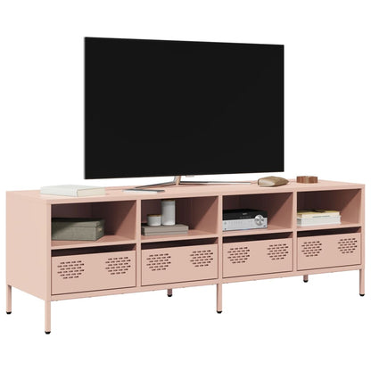 Tv Skříňka Černá 68 X 39 X 43,5 Cm Ocel Válcovaná Za Studena