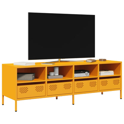 Tv Skříňka Černá 68 X 39 X 43,5 Cm Ocel Válcovaná Za Studena