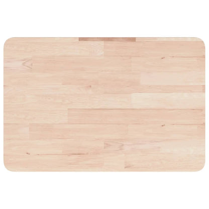 Deska Pod Umyvadlo Nástěnná Ocel A Masivní Dubové Dřevo Hnědá A Bílá