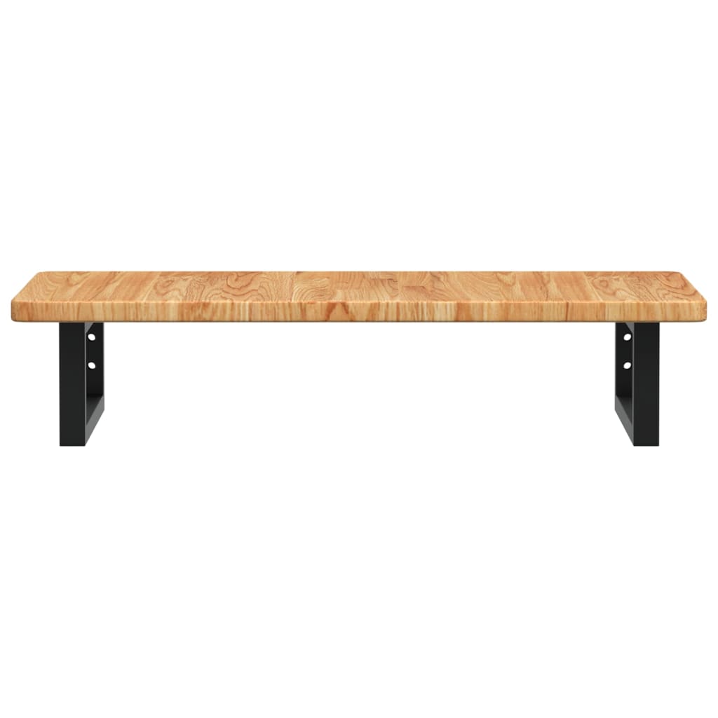 Deska Pod Umyvadlo Nástěnná Ocel A Masivní Dubové Dřevo