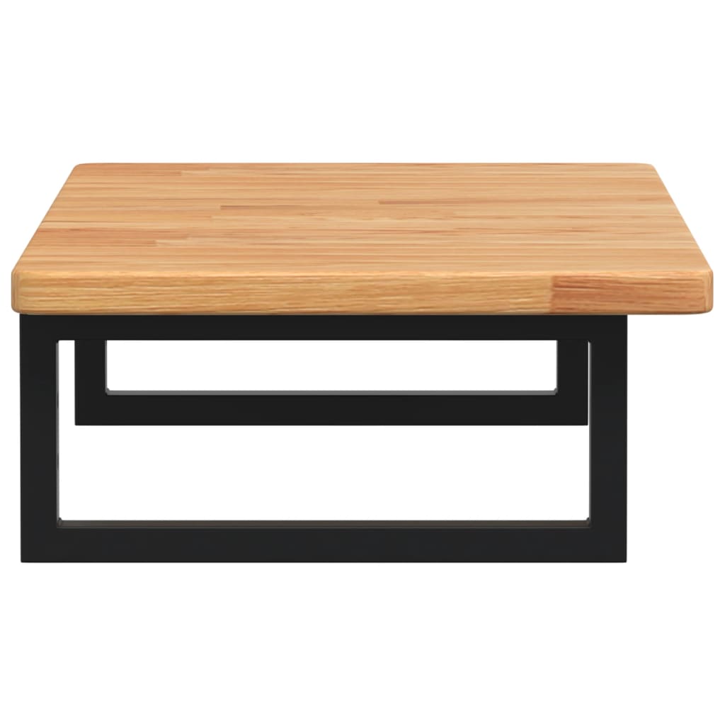 Deska Pod Umyvadlo Nástěnná Ocel A Masivní Dubové Dřevo