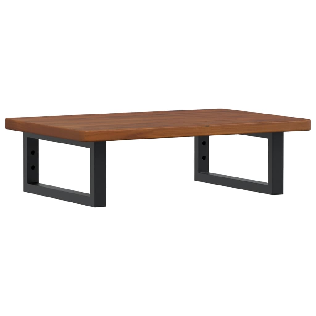 Deska Pod Umyvadlo Nástěnná Ocel A Masivní Dubové Dřevo