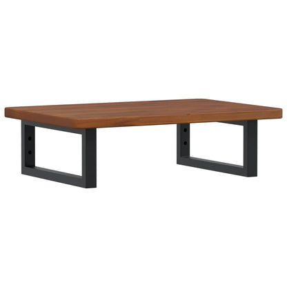 Deska Pod Umyvadlo Nástěnná Ocel A Masivní Dubové Dřevo