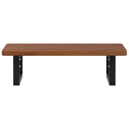 Deska Pod Umyvadlo Nástěnná Ocel A Masivní Dubové Dřevo