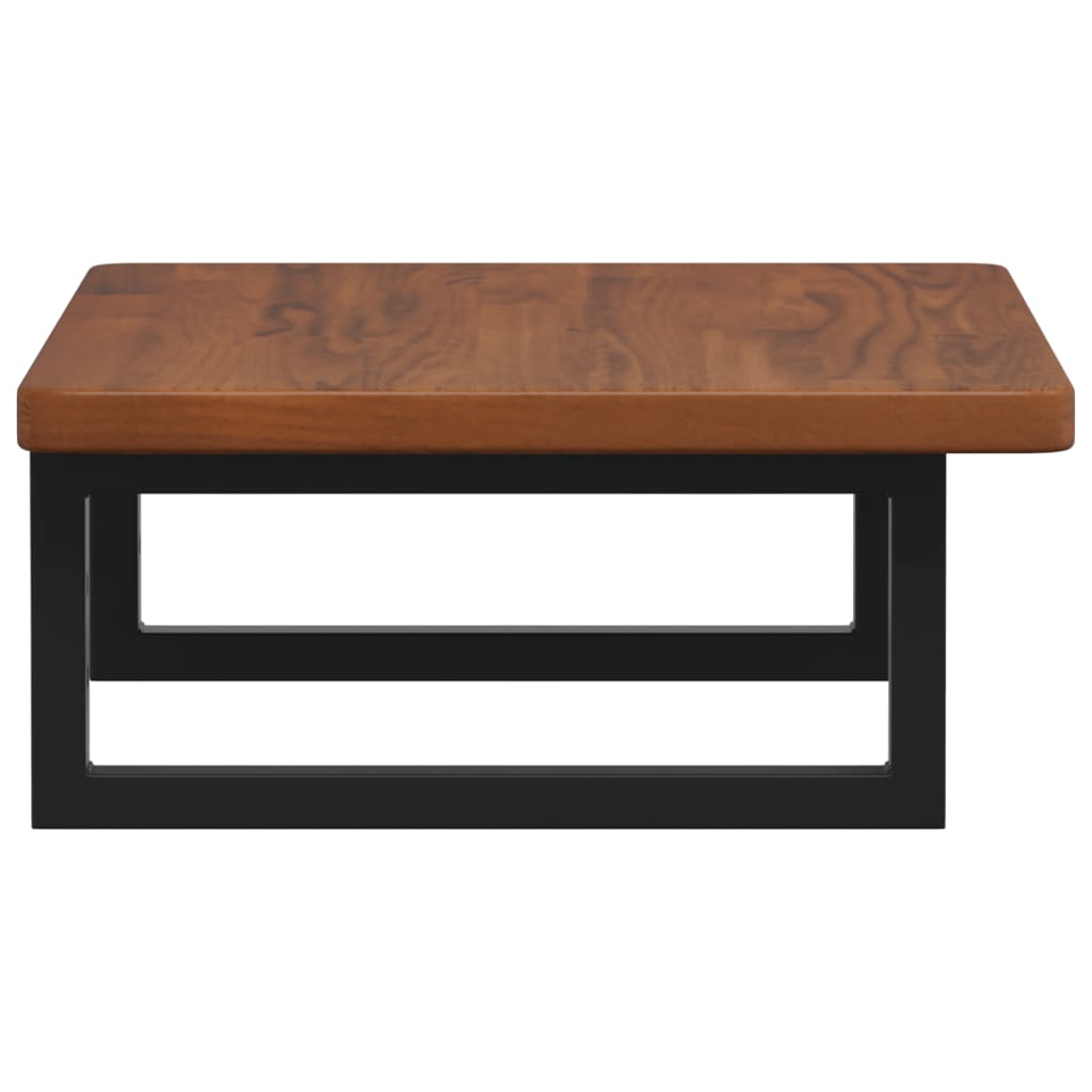 Deska Pod Umyvadlo Nástěnná Ocel A Masivní Dubové Dřevo