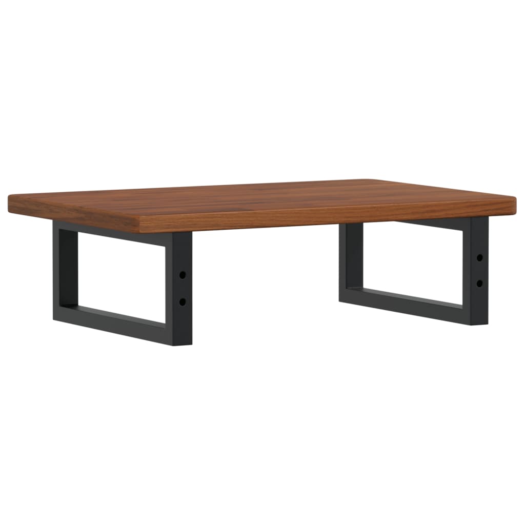 Deska Pod Umyvadlo Nástěnná Ocel A Masivní Dubové Dřevo