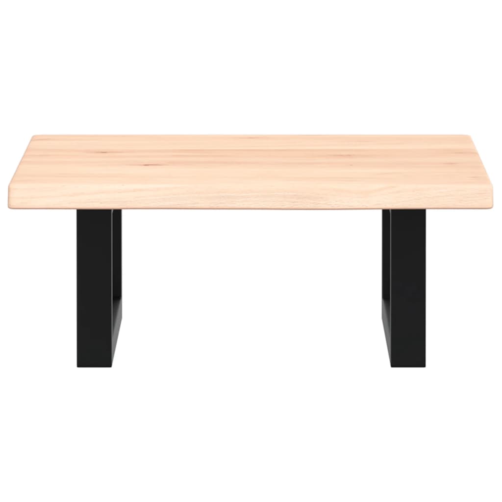 Deska Pod Umyvadlo Nástěnná Ocel A Masivní Dubové Dřevo