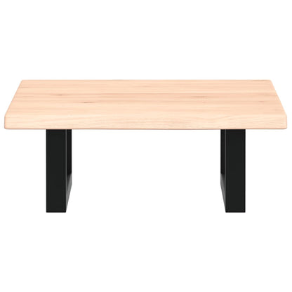 Deska Pod Umyvadlo Nástěnná Ocel A Masivní Dubové Dřevo