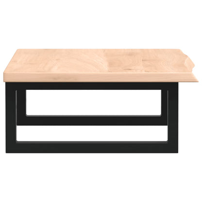 Deska Pod Umyvadlo Nástěnná Ocel A Masivní Dubové Dřevo