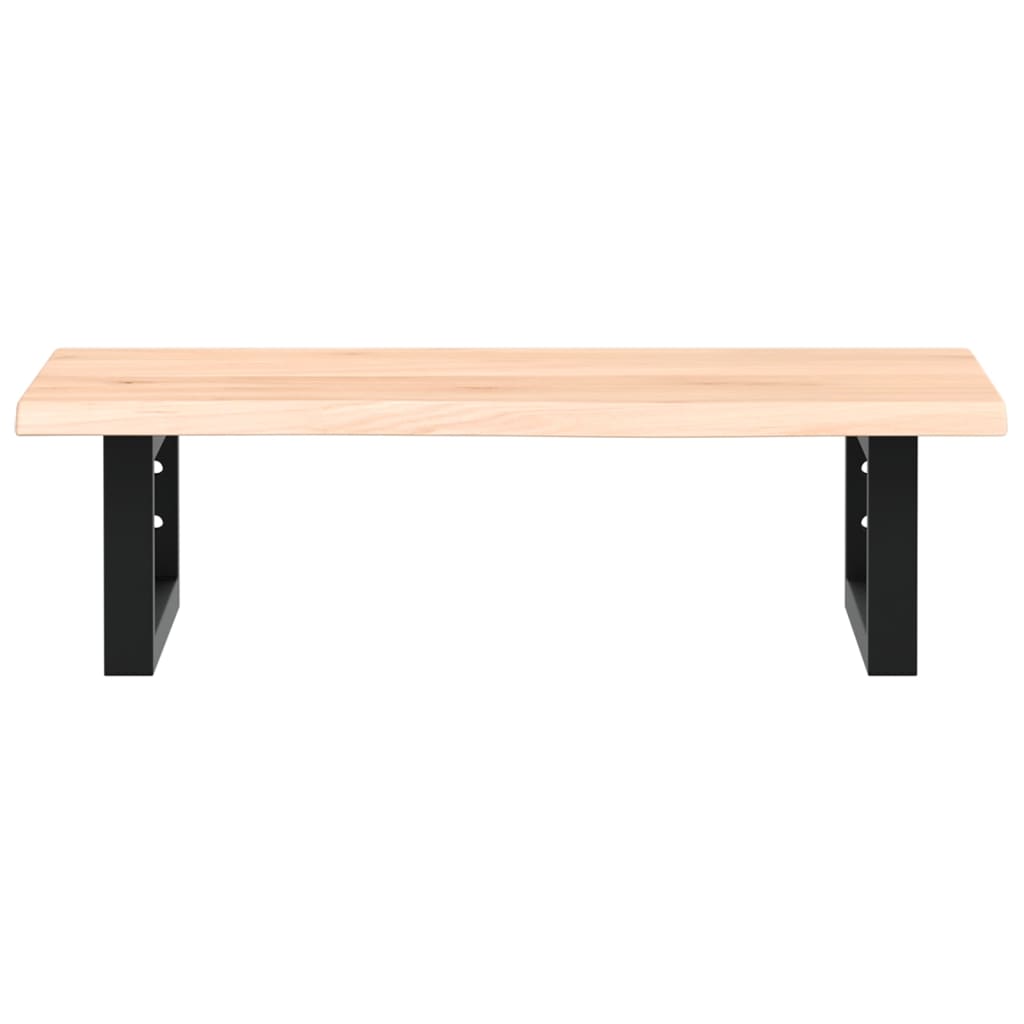 Deska Pod Umyvadlo Nástěnná Ocel A Masivní Dubové Dřevo