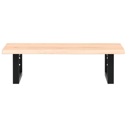 Deska Pod Umyvadlo Nástěnná Ocel A Masivní Dubové Dřevo