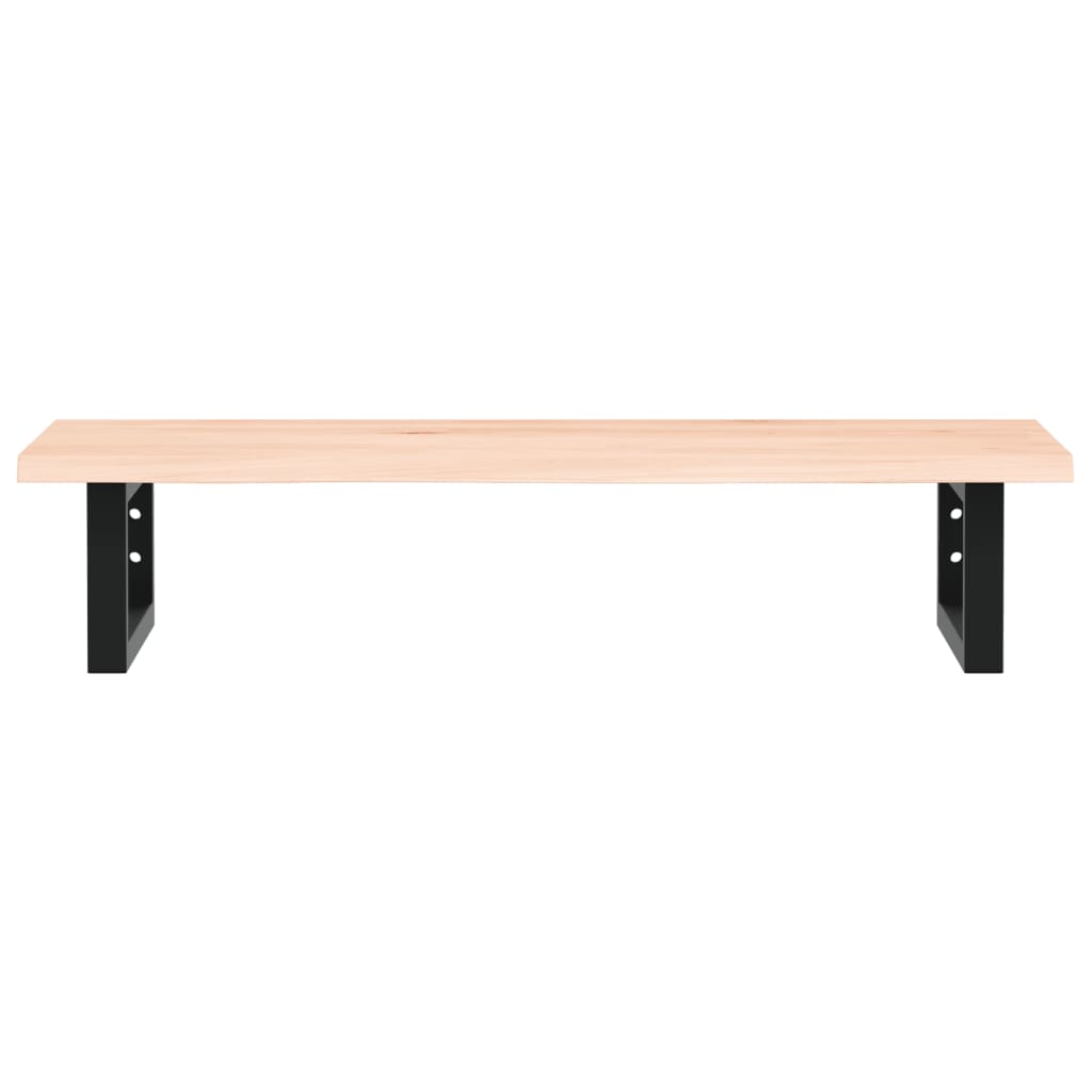 Deska Pod Umyvadlo Nástěnná Ocel A Masivní Dubové Dřevo