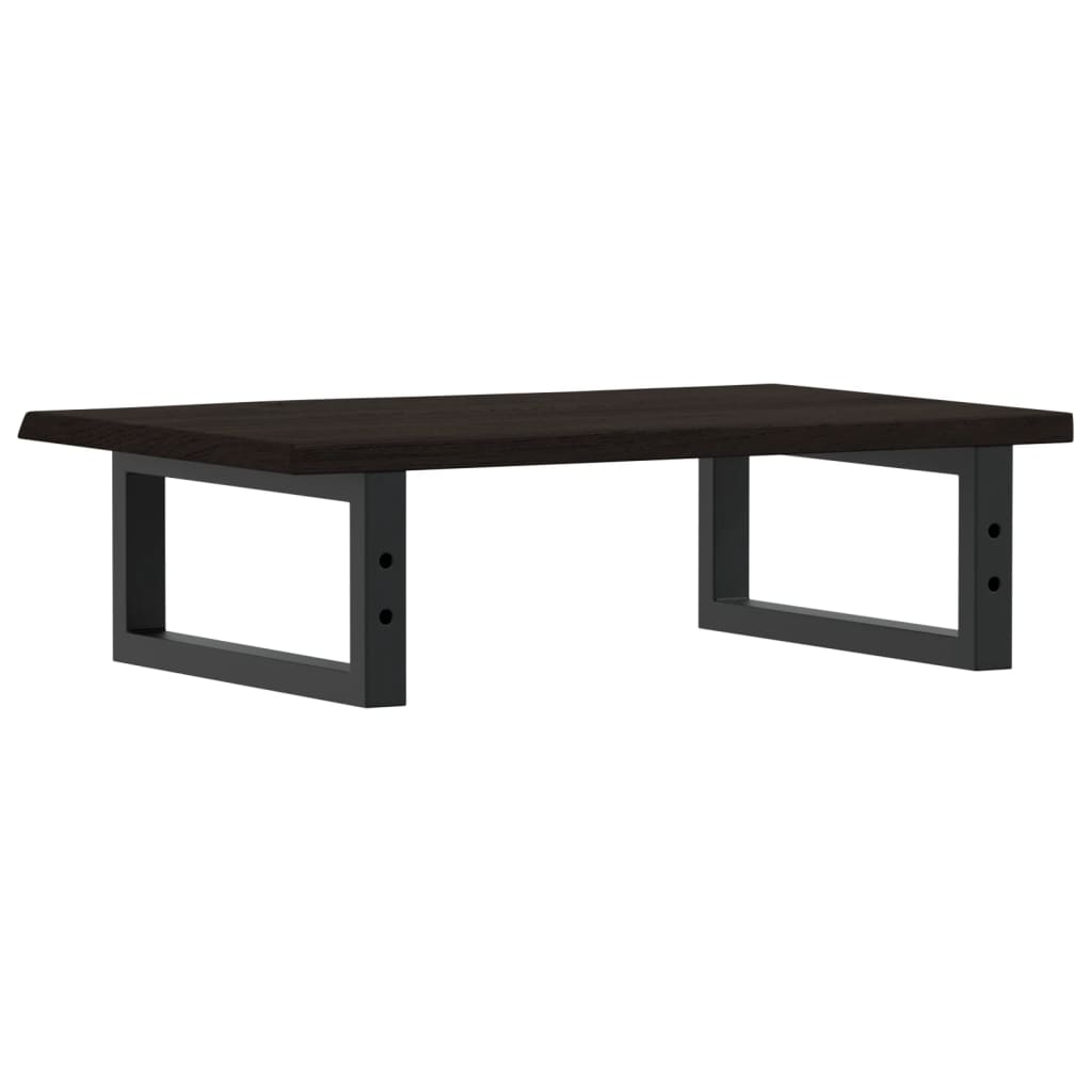 Deska Pod Umyvadlo Nástěnná Ocel A Masivní Dubové Dřevo